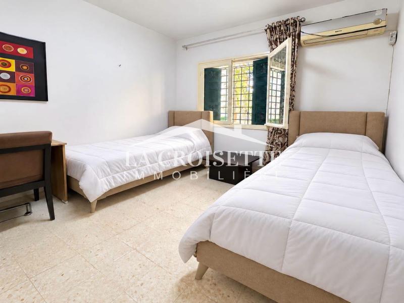 Appartement meublé S+2 avec jardin à La Marsa